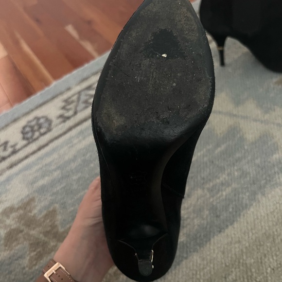 Tory Burch black suede booties - Picture 3 of 10